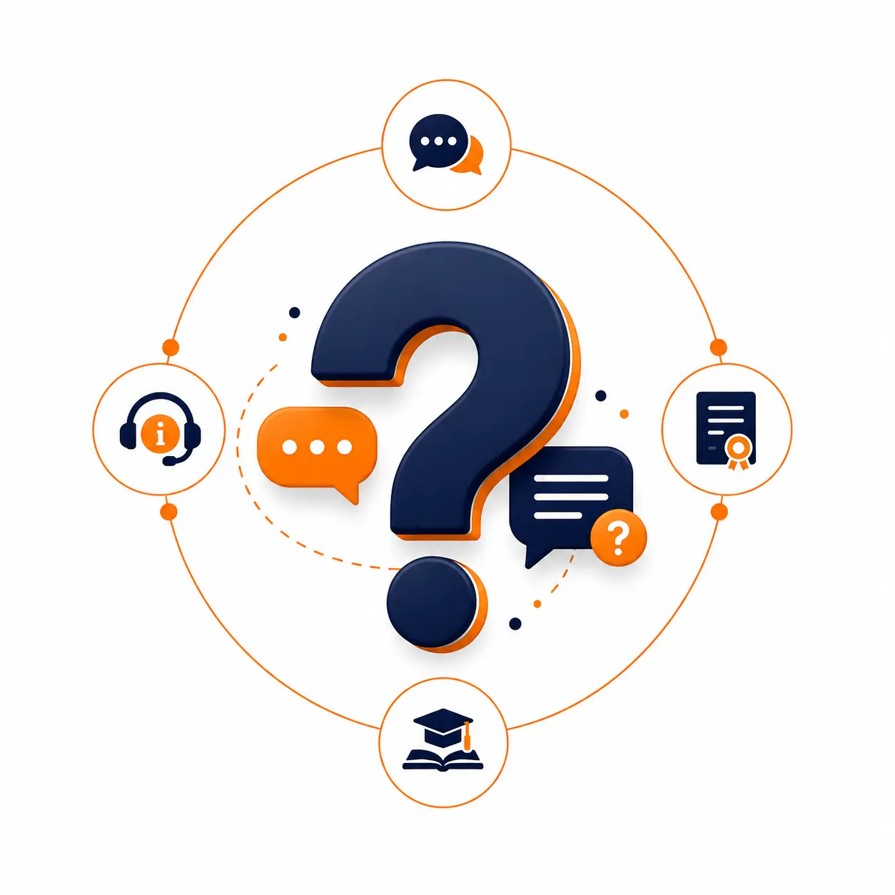 Digital learning and technology illustration