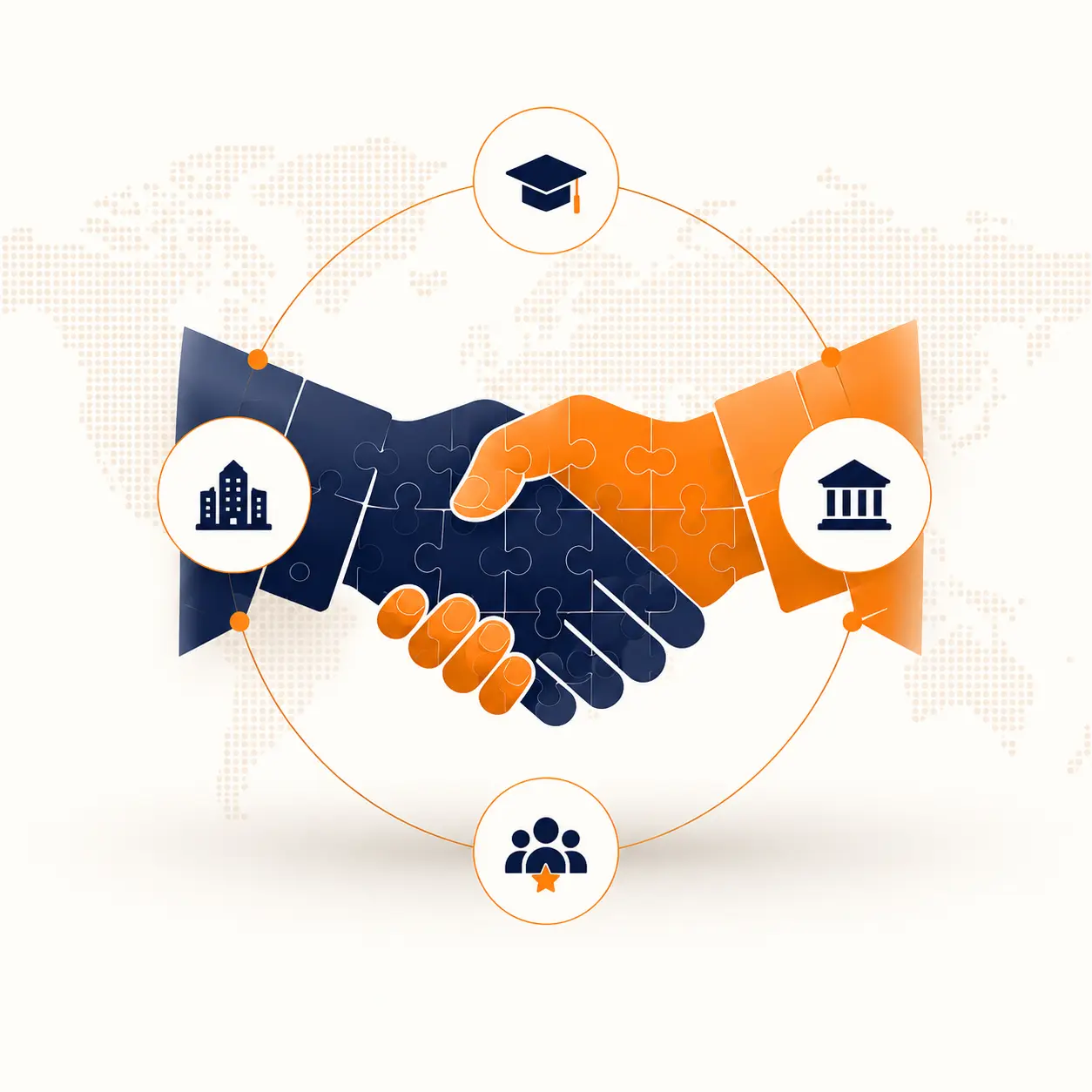 Partnerships between education, industry, government, and professional communities